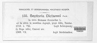 Septoria dictamni image